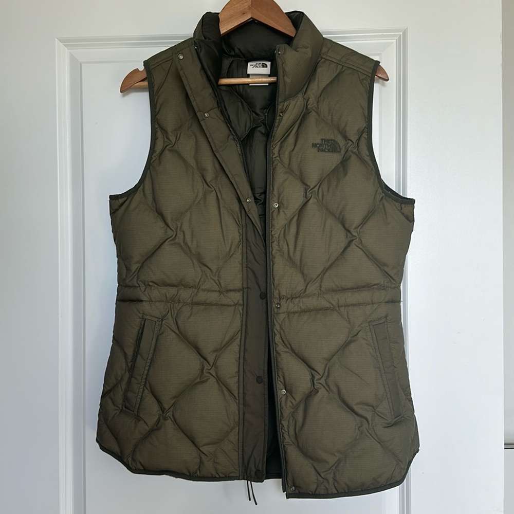 North Face Green Puffer Vest